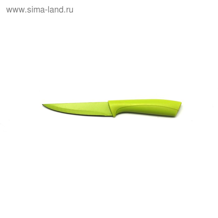 Нож для овощей Atlantis, цвет зелёный, 10 см - Фото 1