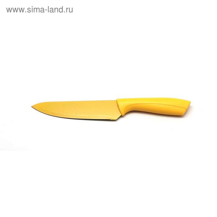 Нож поварской Atlantis, цвет жёлтый, 15 см - Фото 1