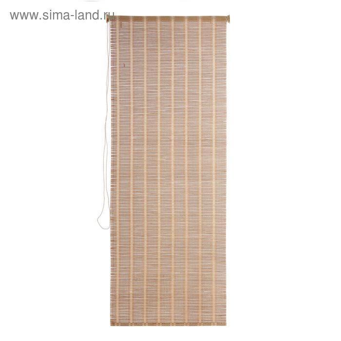 Штора рулонная, бамбук, размер 60х160 см - Фото 1