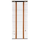 Жалюзи деревянные, размер 70х160 см, цвет венге - Фото 2