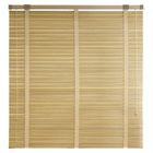 Жалюзи деревянные, размер 140х160 см, цвет зебрано белое - Фото 1