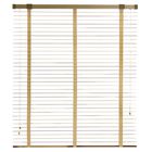 Жалюзи деревянные, размер 140х160 см, цвет зебрано белое - Фото 2