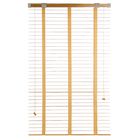 Жалюзи деревянные, размер 100х160 см, цвет зебрано жёлтое - Фото 2