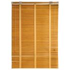 Жалюзи деревянные, размер 120х160 см, цвет зебрано жёлтое - Фото 1