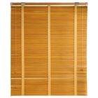 Жалюзи деревянные, размер 140х160 см, цвет зебрано жёлтое - Фото 1