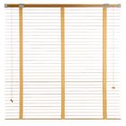 Жалюзи деревянные, размер 160х160 см, цвет зебрано жёлтое - Фото 2