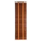 Жалюзи деревянные, размер 50х160 см, цвет зебрано красное - Фото 1