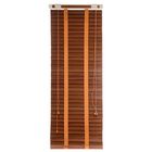 Жалюзи деревянные, размер 60х160 см, цвет зебрано красное - Фото 1