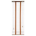 Жалюзи деревянные, размер 60х160 см, цвет зебрано красное - Фото 2