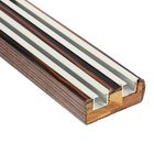 Профиль «Президент», прямоугольный, деревянный, зебрано шоколадное, длина 200 см  (артикул 1989695)  большой выбор товаров оптом и в розницу по низким ценам с доставкой