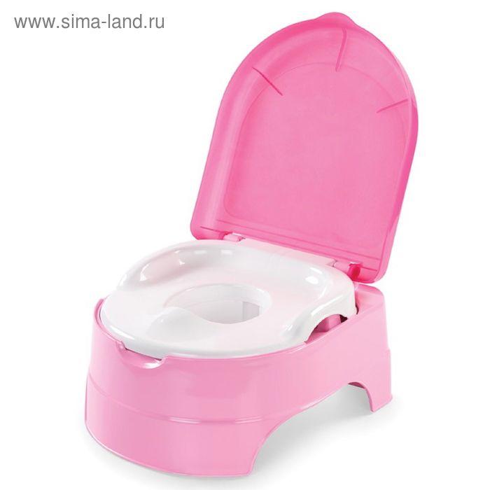 Горшок-подножка 2 в 1 My Fun Potty, розовый - Фото 1