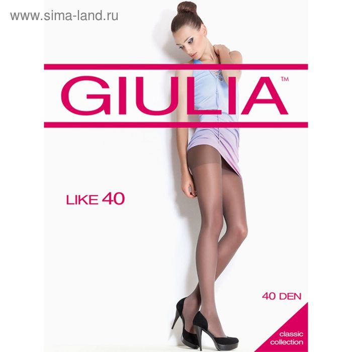 Колготки женские Giulia Like, 40 den, размер 4, цвет бронзовый - Фото 1