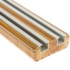 Профиль «Президент», прямоугольный, деревянный, зебрано жёлтое, длина 180 см - Фото 2