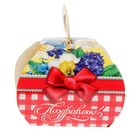 Печенье с предсказанием в подарочной коробочке "с 8 марта" весенние цветы - Фото 3