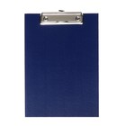 Планшет с зажимом А5, 245×175×3 мм, покрыт высококачественным бумвинилом, синий (клипборд) - Фото 2