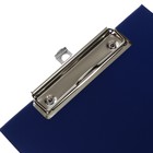 Планшет с зажимом А5, 245 х 175 х 3 мм, покрыт высококачественным бумвинилом, цвет синий (клипборд) - Фото 5