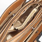 Сумка женская, отдел с перегородкой, 3 наружных кармана, длинный ремень, цвет бежевый - Фото 5