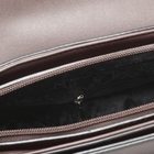 Сумка женская на молнии, 1 отдел, 2 наружных кармана, длинный ремень, цвет коричневый - Фото 5