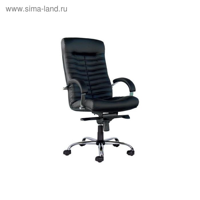 Кресло руководителя Orion Steel Chr, кожа, цвет чёрный - Фото 1