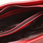 Сумка женская, отдел с перегородкой, наружный карман, длинный ремень, цвет красный - Фото 5