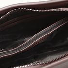 Сумка женская, отдел с перегородкой, наружный карман, длинный ремень, цвет коричневый - Фото 5