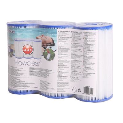 Картридж для фильтра III, 3 штуки, 10,6 х 20,3 см Bestway