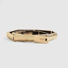 Ремень женский, ширина 1.5 см, резинка, палочки, цвет золотой/чёрный - Фото 1