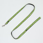 Комплект "Косточки и лапки" светоотражающий, поводок 120 х 1,5 см, ОГ 36-52 см, черный 169989 - фото 24693203