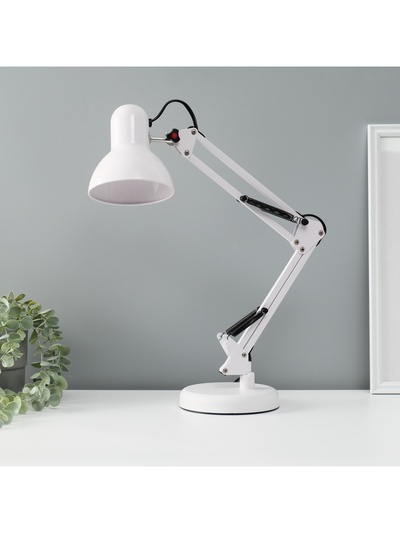 Лампа настольная 810 «Деко, белая» E27 40W RISALUX