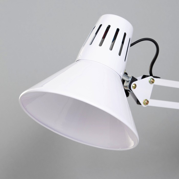 Лампа на зажиме 101 "Сорес, белая" E27 40W RISALUX - фото 1909772314