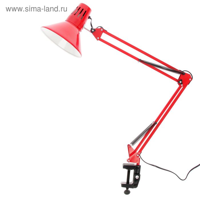 Лампа на струбцине 101 "Сорес, красная" E27 40W - Фото 1