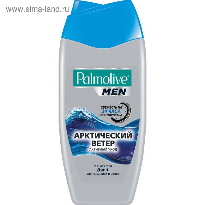 Гель для душа Palmolive Men 3 в 1, «Арктический ветер», 250 мл - Фото 1