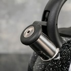 Чайник со свистком из нержавеющей стали Доляна «Рио», 2,8 л, фиксированная ручка, цвет чёрный - Фото 4