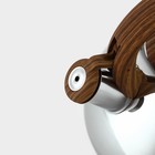 Чайник Доляна «Квант», 2.8 л, со свистком, фиксированная ручка soft-touch, нержавеющая сталь, хромированный - Фото 4