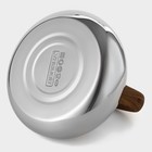 Чайник Доляна «Квант», 2.8 л, со свистком, фиксированная ручка soft-touch, нержавеющая сталь, хромированный - Фото 6