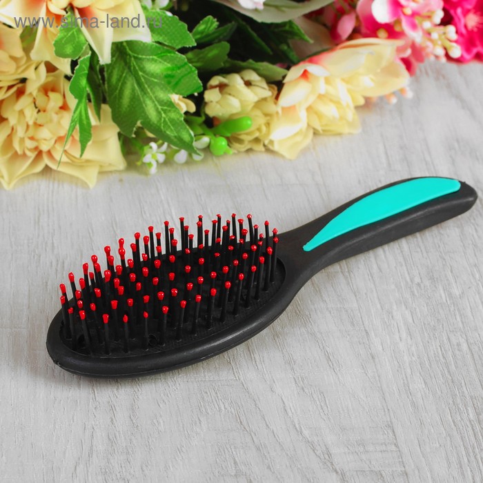 Расчёска массажная, цвета МИКС - Фото 1