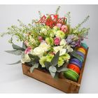 Коробка для цветов и макарунас "Мокко", 25.5 х 20 х 4.5 см - Фото 2