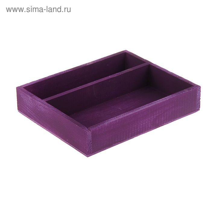 Коробка для цветов и макарунас фиолетовая, 25.5 х 20 х 4.5 см - Фото 1