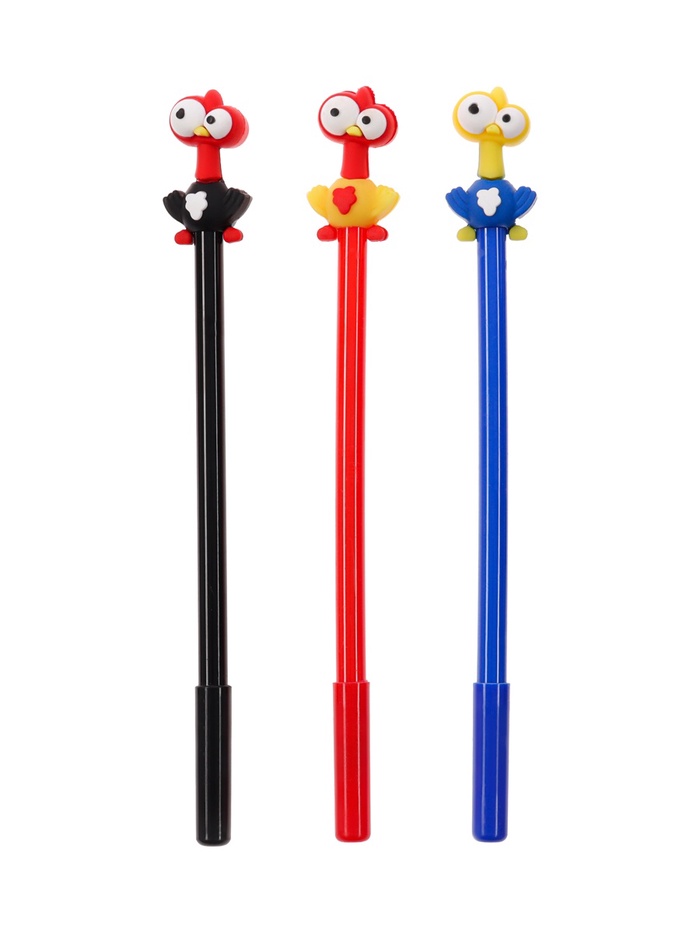 Ручка гелевая-прикол Курица МИКС - Фото 1