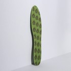 Стельки для обуви, антибактериальные, влаговпитывающие, универсальные, 36-46 р-р, пара, цвет зелёный - Фото 3