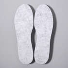 Стельки для обуви, утеплённые, фольгированные, универсальные, 36-45 р-р, пара, цвет серый - фото 3650560