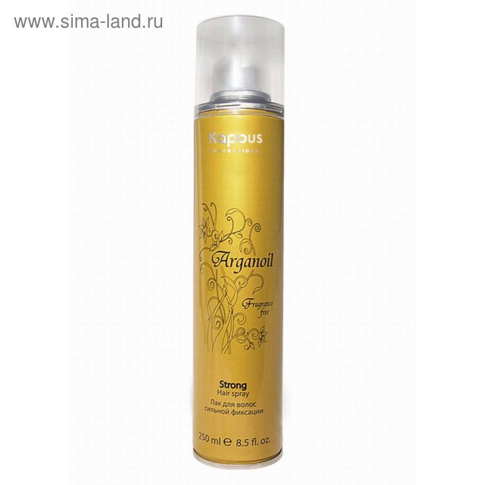 Лак для волос Kapous Arganoil, с маслом арганы, сильной фиксации, 250 мл - Фото 1