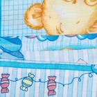 Пододеяльник детский, размер 85*115 см, принт голубой микс 08.12 - Фото 4