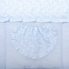 Бортик в кроватку, цвет голубой микс 18.12 - Фото 3