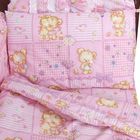 Комплект в кроватку (7 предметов), цвет розовый микс 200 - Фото 6