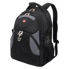 Рюкзак WENGER универсальный, чёрный, серые вставки, 47 x 17 x 34 см, 26 л - Фото 1