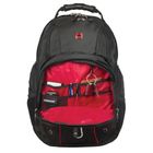 Рюкзак WENGER универсальный, чёрный, красные вставки, 47 x 18 x 34см, 29 л - Фото 6