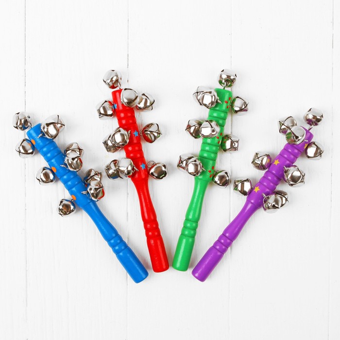 Погремушка с бубенцами «Весёлое настроение», МИКС - Фото 1