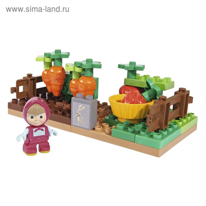 Конструктор Маша и Медведь, Огород, 31 дет, 6/6 - Фото 1