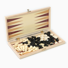 Шахматы, шашки, нарды, настольные игры, набор 3 в 1, 29×29 см - Фото 6